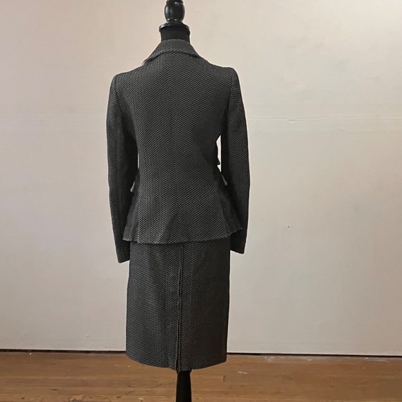 Armani Collezioni Blzck And White Chevron Suit - Picture 5 of 17